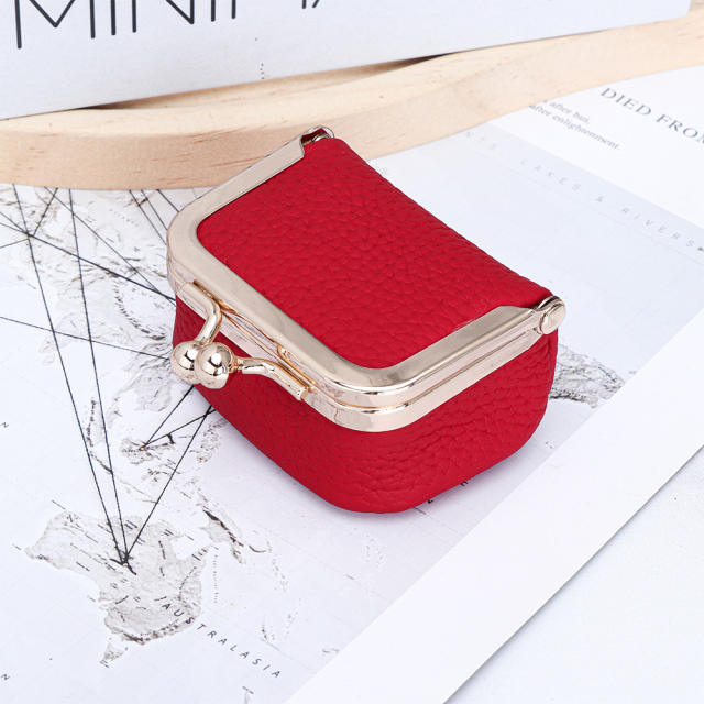 Jewelry Bag Genuine Leather Mini Ring Necklace Earrings Jewelry Box for Women