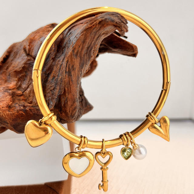 18KG hot sale stainless steel bangle bracelet charm bangle