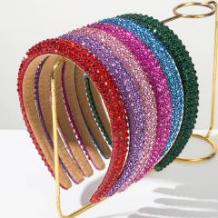 Super shiny colorful diamond headband for women