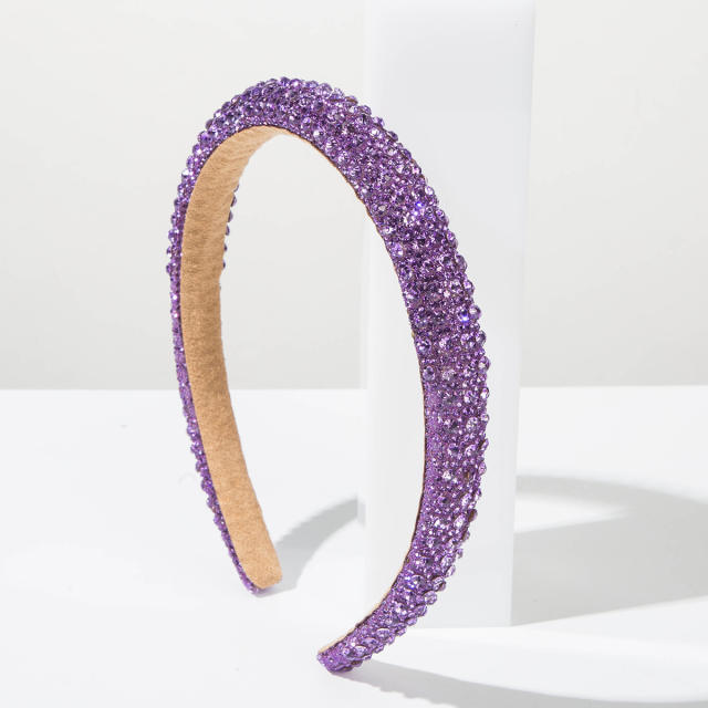 Super shiny colorful diamond headband for women