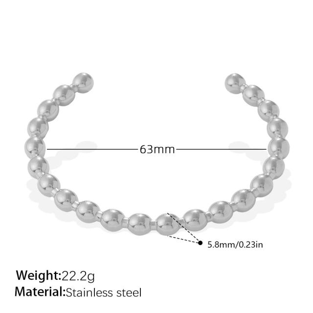 Basic easy match stackable bangle stainelss steel bangle bracelet