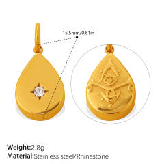 Diamond sunflower tree multi element stainless steel charm diy jewelry accessory