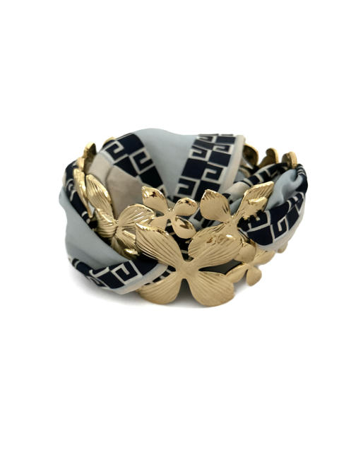 Summer gold color starfish pearl bead scarf bangle bracelet stainless steel bangle