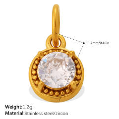 Diamond sunflower tree multi element stainless steel charm diy jewelry accessory