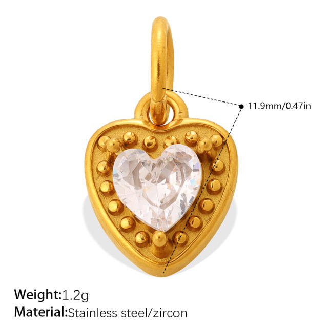 Diamond sunflower tree multi element stainless steel charm diy jewelry accessory