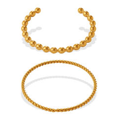 Basic easy match stackable bangle stainelss steel bangle bracelet