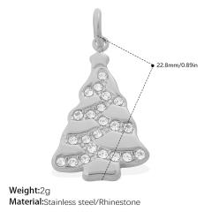 Diamond sunflower tree multi element stainless steel charm diy jewelry accessory