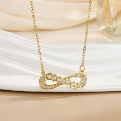 Necklace Women's Unlimited Eight-character Pendant Necklace Stainless steel chain necklace infinity necklace