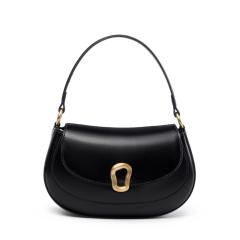 Red Saddle Bag Crossbody Genuine Leather Women's Small Tote Bag