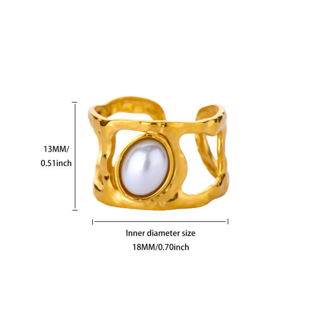 Light Luxury Versatile Zirconia Ring Fashion Simple Stainless Steel RingS Wholesale