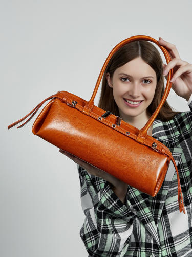 Genuine Leather Vintage Motorcycle Leather Belt Decorative Handbag shoulder bag
