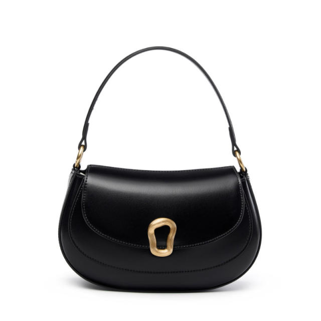 Red Saddle Bag Crossbody Genuine Leather Women's Small Tote Bag