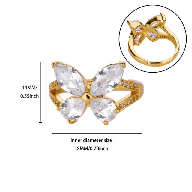 Light Luxury Versatile Zirconia Ring Fashion Simple Stainless Steel RingS Wholesale