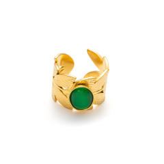Emerald green opal
