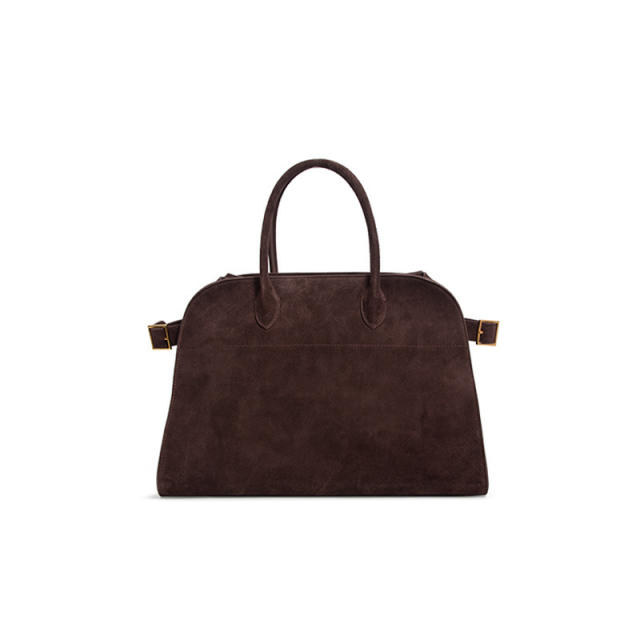 Suede Genuine Leather Big Bag Notebook Office Handbag for Women Cowhide Large Capacity Women's Tote Bag