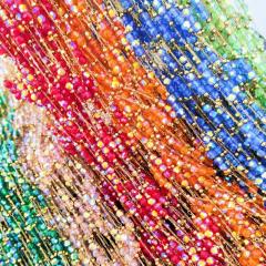 Hot Selling Titanium Steel Crystal Chain Monochrome Colorful Crystal DIY jewelry chain 1m/price
