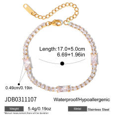 Delicate tennis bracelet diamond bracelet ring bracelet for women stainless steel bracelet