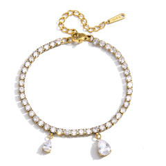 Delicate tennis bracelet diamond bracelet ring bracelet for women stainless steel bracelet