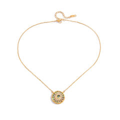 Retro star-shaped hollow out pendant stainless steel necklace