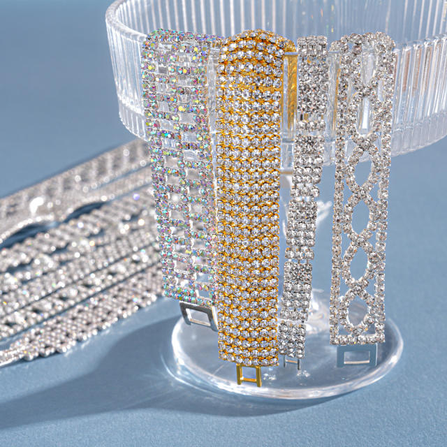 Delicate full rhinestone diamond bracelet