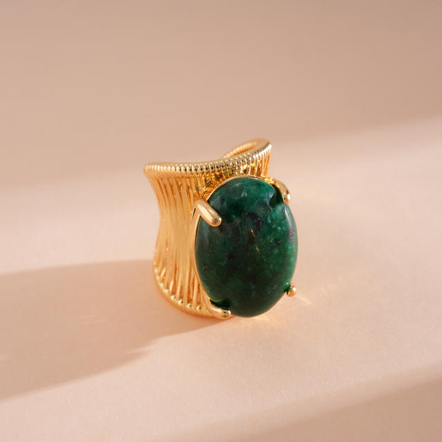 Vintage big imitation stone finger rings