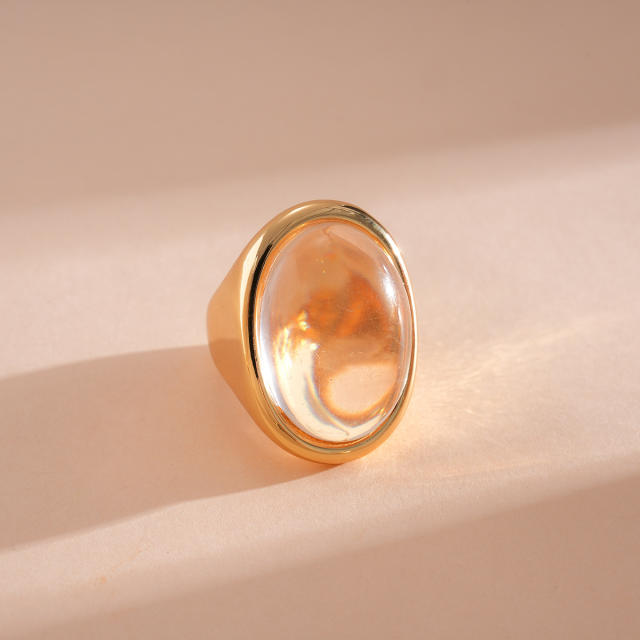 Vintage big imitation stone finger rings