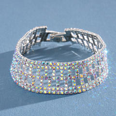 Delicate full rhinestone diamond bracelet