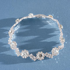 Delicate full rhinestone diamond bracelet