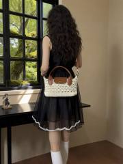 Casual straw bag for women boho summer bag beach bag