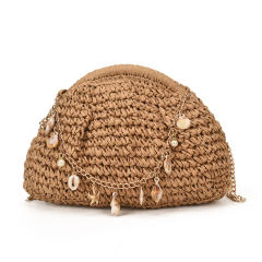 French trend holiday design straw bag crossbody bag for women