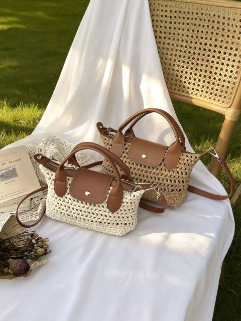 Casual straw bag for women boho summer bag beach bag