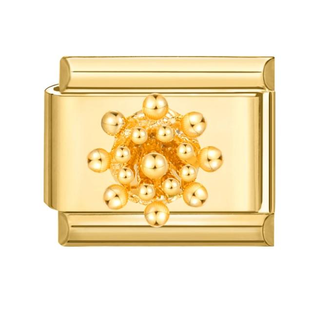 Charms DIY Italian Module Personality Bracelet Gold Base Moon Module Jewelry Creative Bracelet Accessories