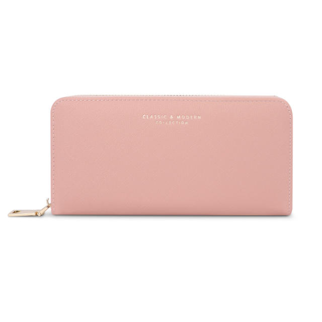 New Wallet Fashion Women's Long Zipper Clutch Bag Women's Casual Wallet