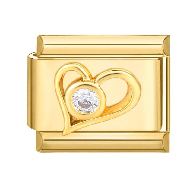 Charms DIY Italian Module Personality Bracelet Gold Base Moon Module Jewelry Creative Bracelet Accessories