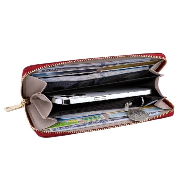 New Wallet Fashion Women's Long Zipper Clutch Bag Women's Casual Wallet