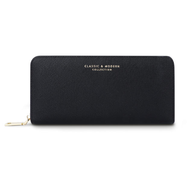 New Wallet Fashion Women's Long Zipper Clutch Bag Women's Casual Wallet