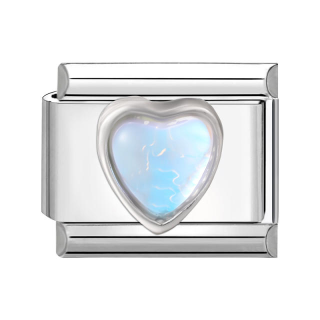 Creative Module Charms Steel Color DIY Square Module Jewelry Personalized Retro Handmade Craft Bracelet Accessories
