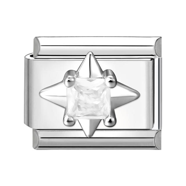 Module Charms Micro-Inlaid with Zircon DIY Creative Bracelet Jewelry Accessories