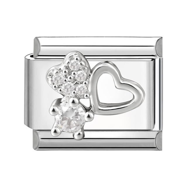Module Charms Micro-Inlaid with Zircon DIY Creative Bracelet Jewelry Accessories