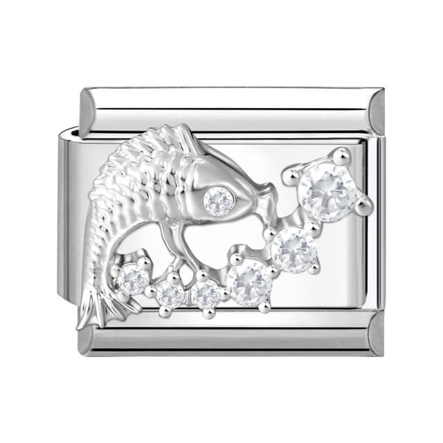 Module Charms Micro-Inlaid with Zircon DIY Creative Bracelet Jewelry Accessories