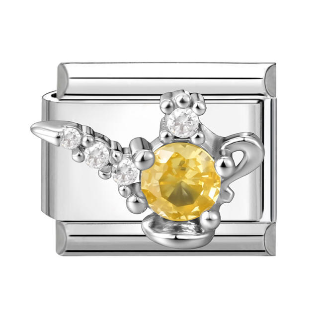 Module Charms Micro-Inlaid with Zircon DIY Creative Bracelet Jewelry Accessories