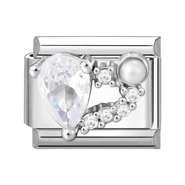 Module Charms Micro-Inlaid with Zircon DIY Creative Bracelet Jewelry Accessories