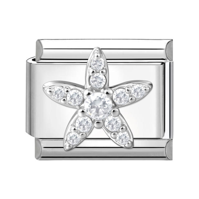 Module Charms Micro-Inlaid with Zircon DIY Creative Bracelet Jewelry Accessories