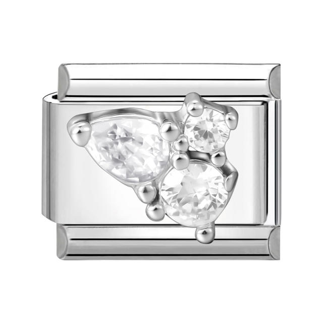 Module Charms Micro-Inlaid with Zircon DIY Creative Bracelet Jewelry Accessories