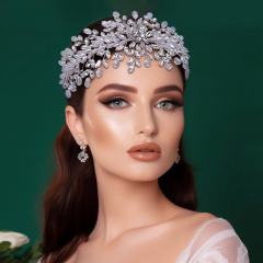 Headwear Water Drop Crystal Hair Accessories Bridal Handmade Rhinestone Headband Wholesale