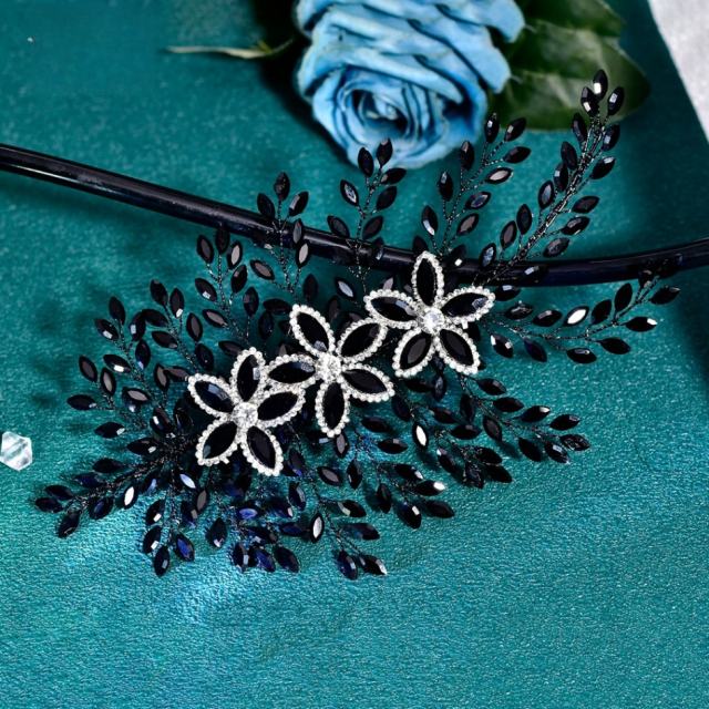 Bridal Headwear Handmade Rhinestone Flower Hairpiece Wedding Dress
