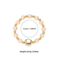 18KG stainless steel bead crystal bead bracelet for women