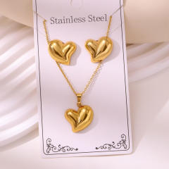 Non-Fading Stainless Steel Gold-Plated Jewelry stainless steel necklace set