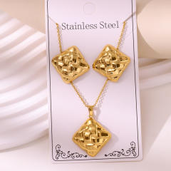 Non-Fading Stainless Steel Gold-Plated Jewelry stainless steel necklace set