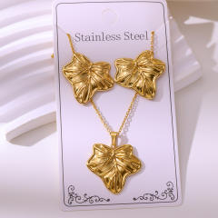 Non-Fading Stainless Steel Gold-Plated Jewelry stainless steel necklace set